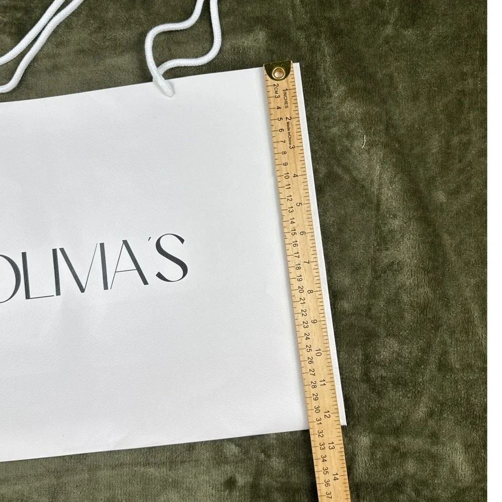 Olivia's‎ Boutique Luxury White Paper Shopping Bag with Rope Handles Large